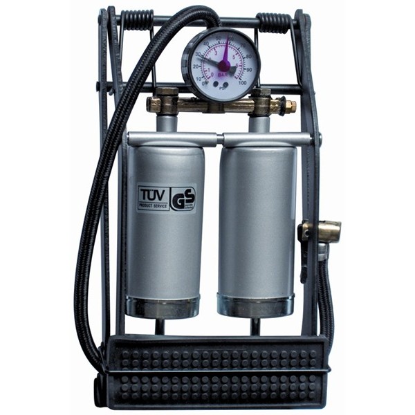 De-Luxe Quality Twin Cylinder Foot Pump (270 Gauge)