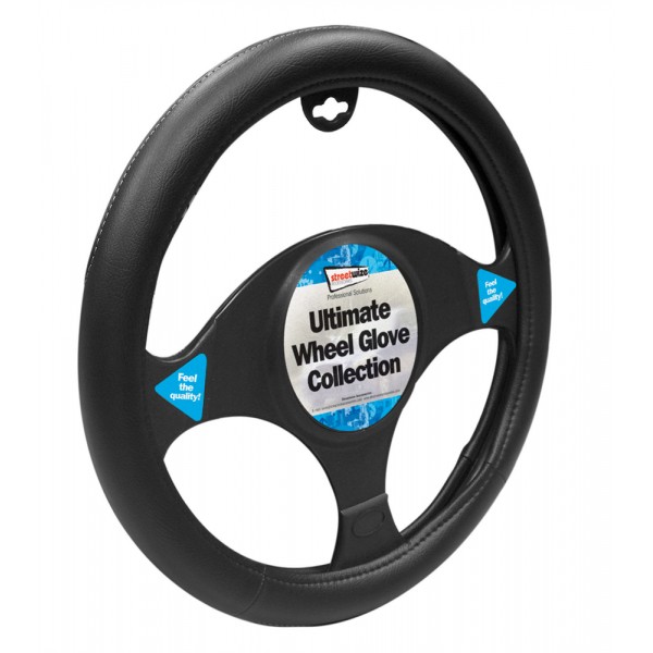 Steering Wheel Cover – Luxury – Black