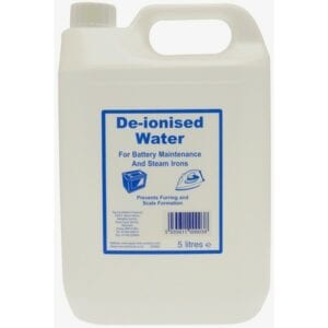 De-ionised Water – 5 Litre
