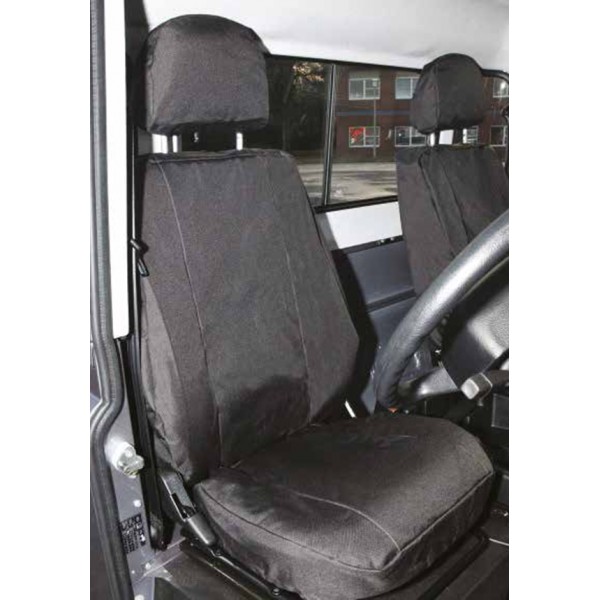 Car Seat Cover – Rear Double – Black – Land Rover Defender (2007 Onwards)