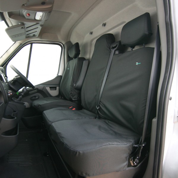 Van Seat Cover – Front Double – Black – Vauxhall Movano (2010 Onwards)