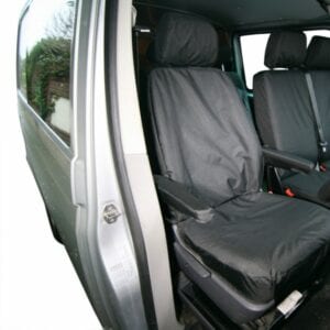 Van Seat Cover – Front Single – Black – Volkswagen Transporter (2003 Onwards) 