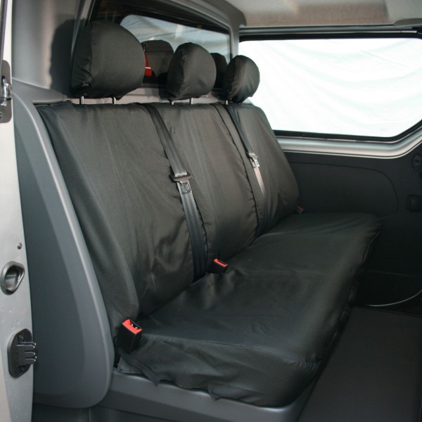 Van Seat Cover –  3 sear rear crew – Black – NV300  Vivaro/Traffic