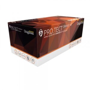 Unicare Protect Orange HD Nitrile Gloves - Large