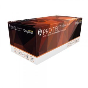 Unicare Protect Orange HD Nitrile Gloves - Extra Large