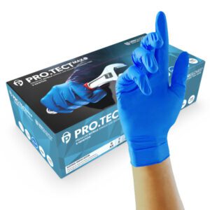 Unigloves Blue Heavy Duty extra strong 9n Nitrile Gloves - Large