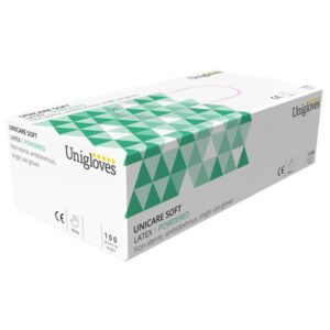 Unicare Latex Powdered Gloves Medium M