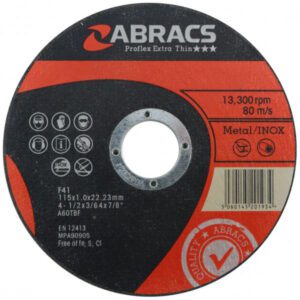 ABRACS Proflex Extra Thin Flat Cutting Disc 100 x 1.0 x 16mm