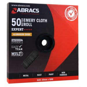 ABRACS Emery Roll Blue 25mm x 50m P60