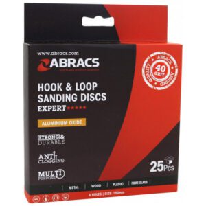 ABRACS Sanding Discs H&L 6 Holes 150mm P40
