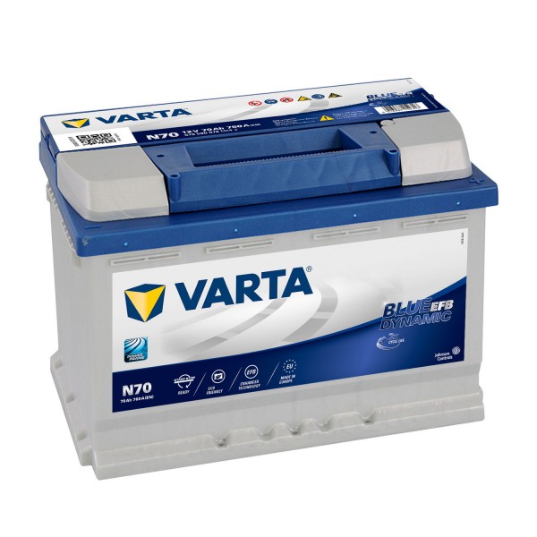 VARTA AFB/EFB Start Stop Plus Battery 12V – 70Ah – 760CCA
