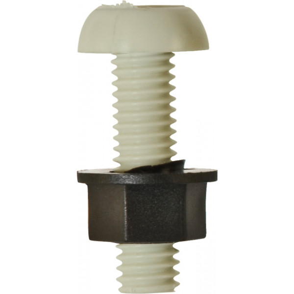 Number Plate Fasteners - Plastic Number Plate Bolts & Nuts - Long