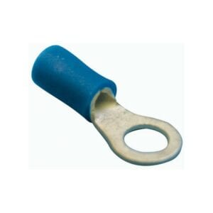 Wiring Connectors – Blue – Ring – 5mm – Pack of 3