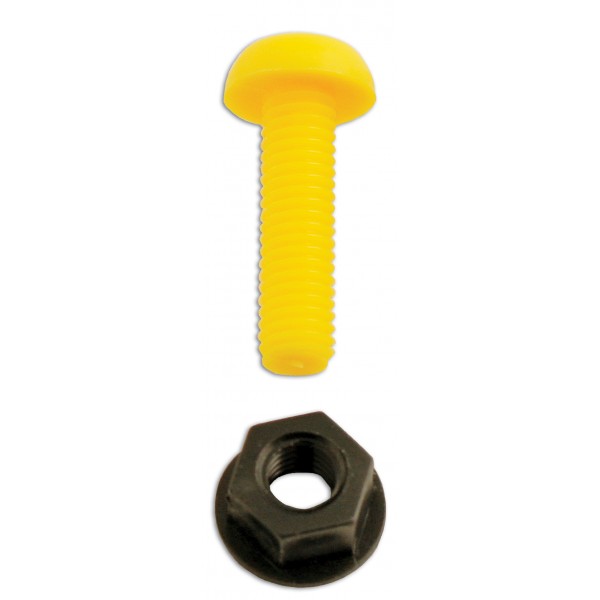Number Plate Plastic Nut & Screw – Yellow