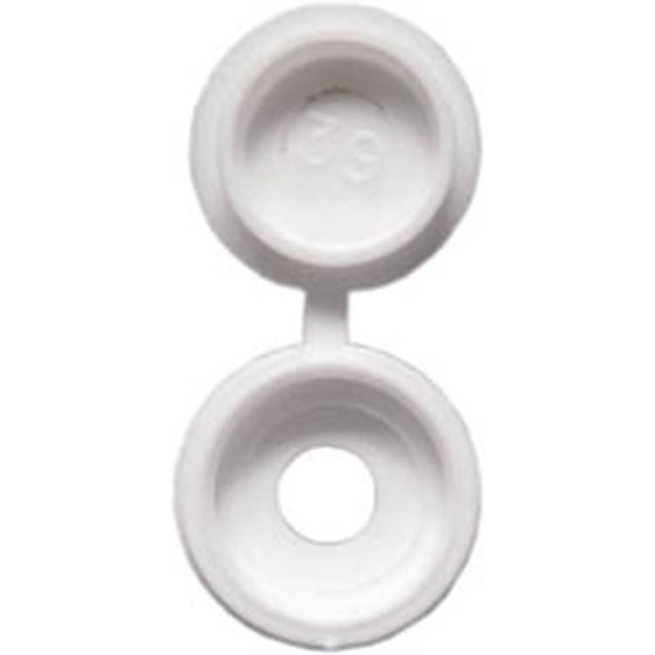 Number Plate Plastic Caps – White