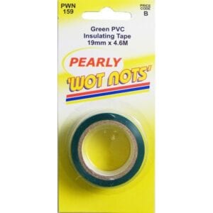 PVC Insulation Tape – Green – 19mm x 4.6m