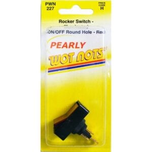 On/Off Round Switch – Red Illuminated