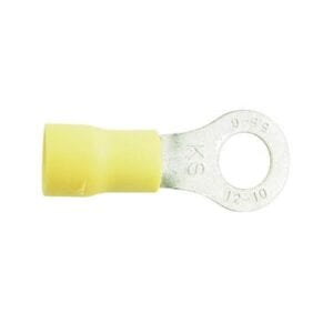Wiring Connectors – Yellow – Ring – 6mm – Pack of 2