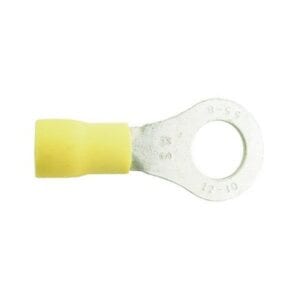 Wiring Connectors – Yellow – Ring – 8mm – Pack of 2