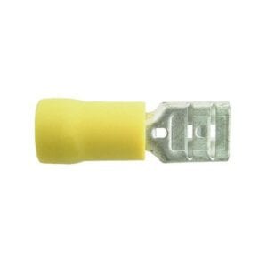 Wiring Connectors – Yellow – Female Slide-On 250 – 6.3mm – Pack of 2