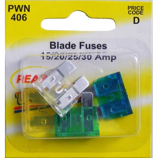 Fuses – Standard Blade – Assorted – Pack Of 4 (15A/20A/25A/30A)