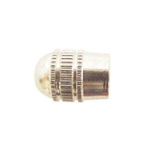 Car Dust Caps – Chrome Metal – Pack Of 4