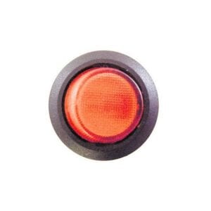 Mini Round Switch – Red Illuminated