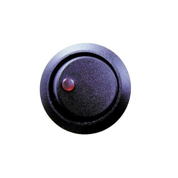 On/Off Round Red Spot Switch – Red Illuminated