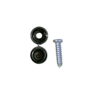 Number Plate Cap & Screw – Black