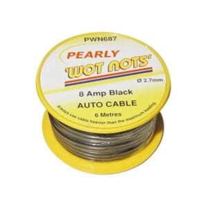 1 Core Cable – Black – 6m – 8A