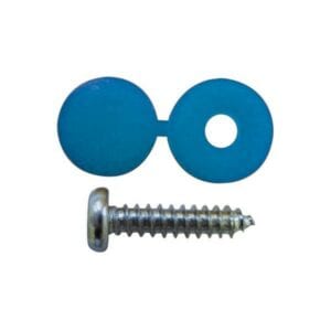 Number Plate Caps & Screws Blue – Pack Of 2