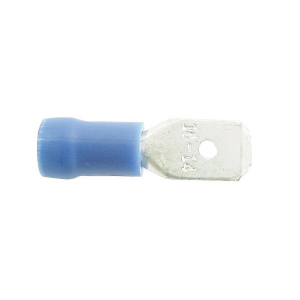 Wiring Connectors – Blue – Spade – 3.7mm – Pack of 25