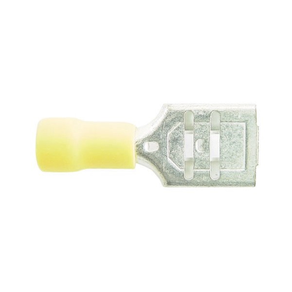 Wiring Connectors – Yellow – Female Slide-On 375 – Pack of 25