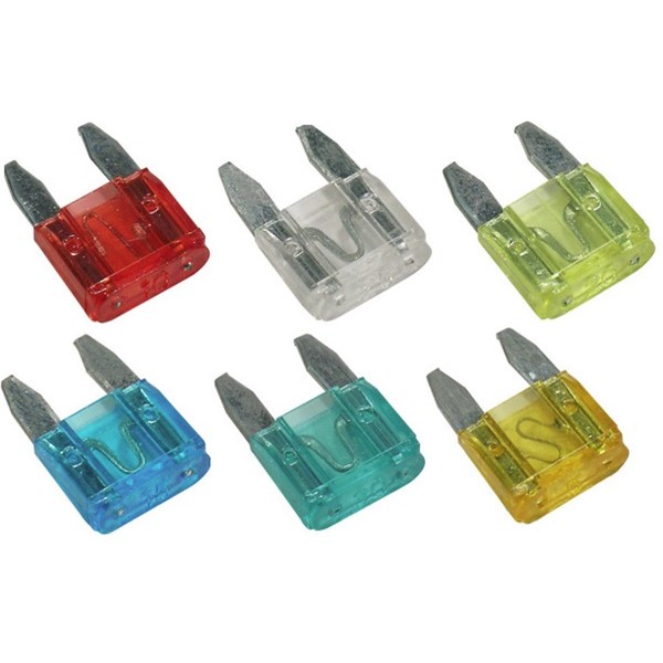 Fuses – Mini Blade – Assorted – Pack Of 5 (3A/5A/10A/15A/25A)
