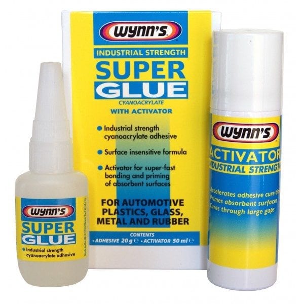 Industrial Strength Super Glue with Activator 20g Bottle Car Smart